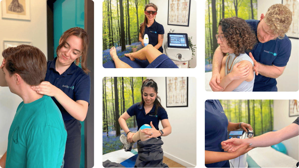 Specialised pain recovery treatments including MSK Physiotherapy, Chiropractic, osteopathy and Focused Shockwave Therapy at bodytonic clinic.