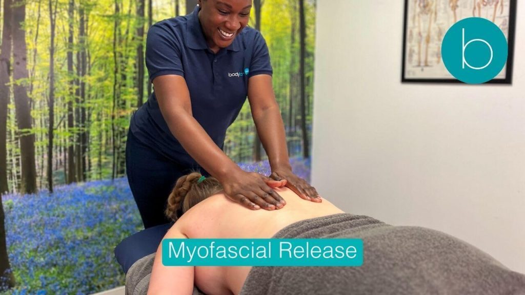 Clinical Myofascial Release technique for muscle knots at Bodytonic Clinic.