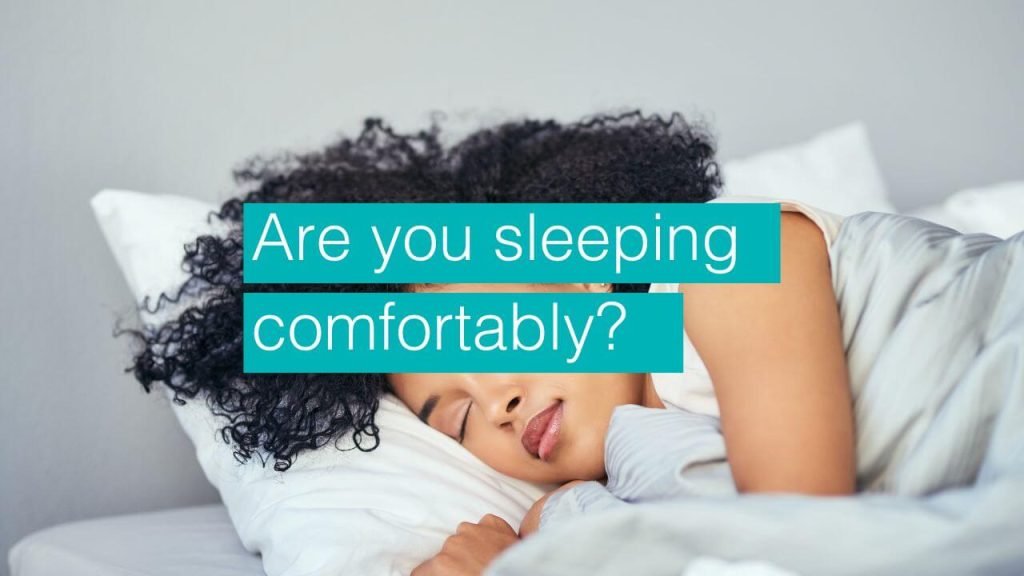 Are you sleeping comfortably blog bodytonic clinic SE16 London