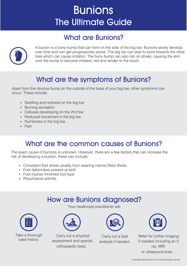 Bunions The Ultimate Guide Infographic Page 1
