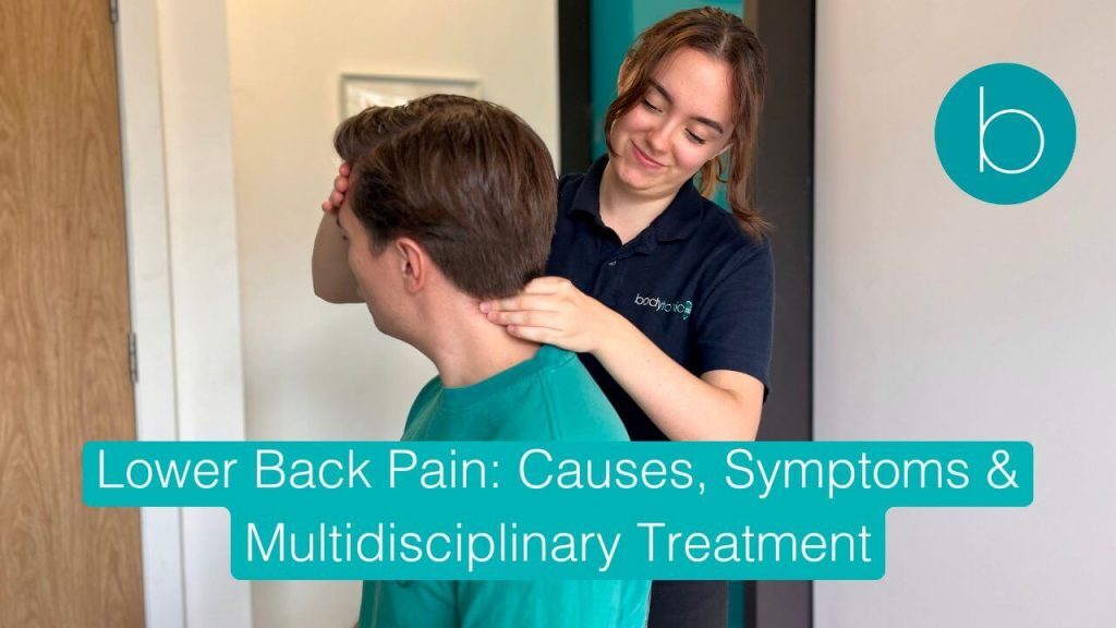 Manual therapy treatment for lower back pain at Bodytonic Clinic London.