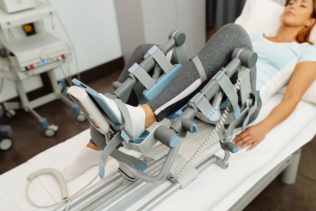 woman having physiotherapy