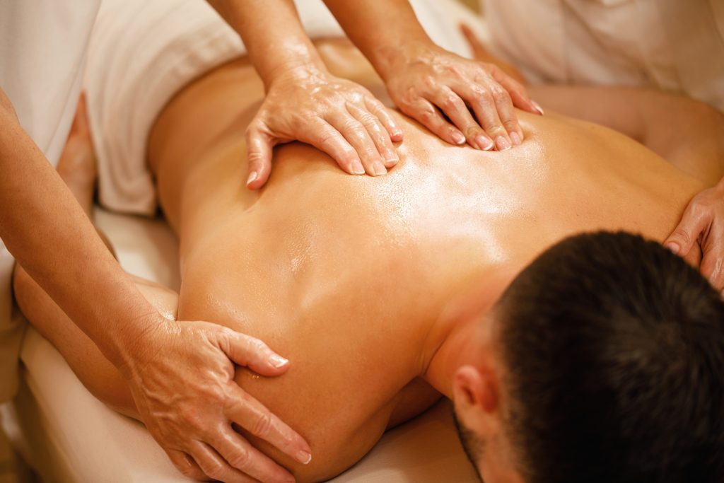 massaging someone