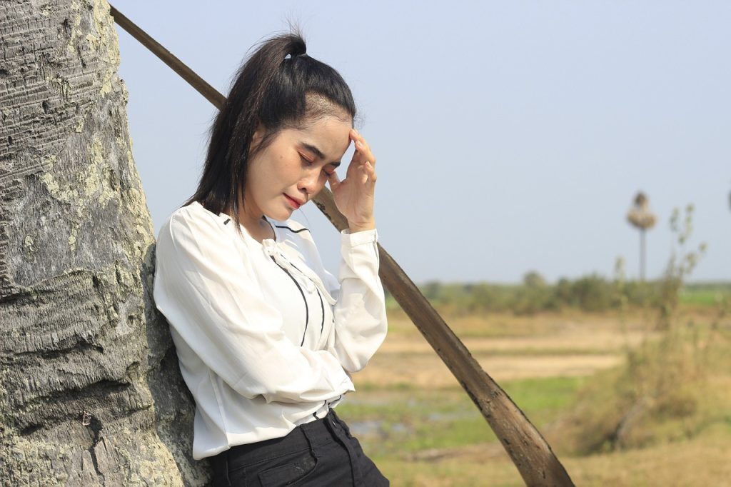 stressed woman