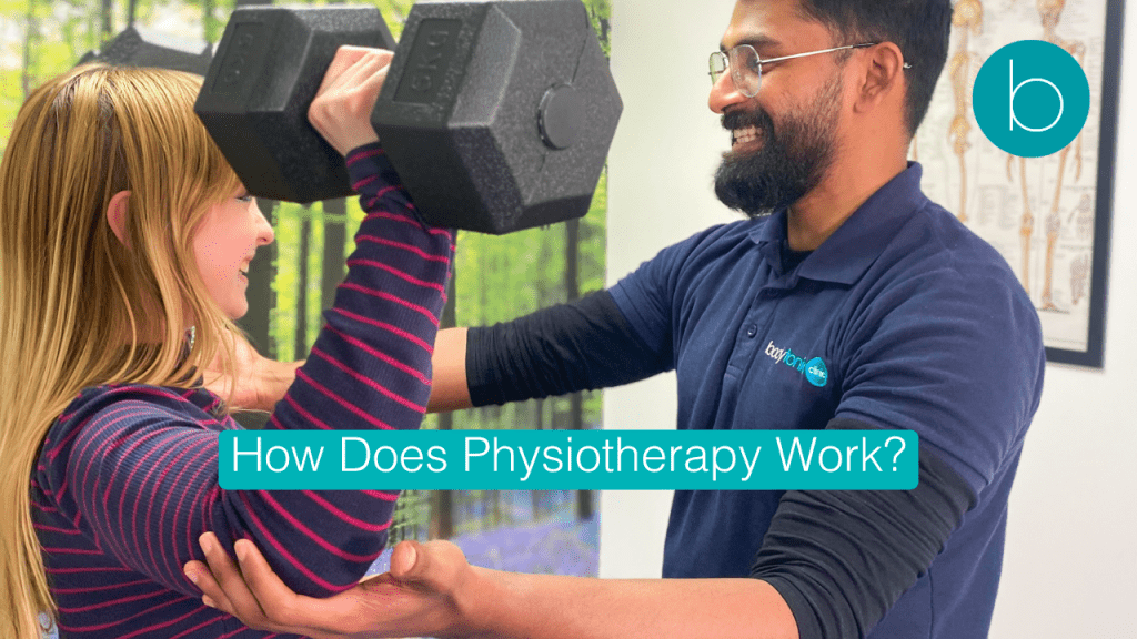 Patient receiving physiotherapy treatment at Bodytonic Clinic in London, Canada Water SE16 and Stratford E15 E20
