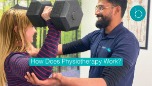 Patient receiving physiotherapy treatment at Bodytonic Clinic in London, Canada Water SE16 and Stratford E15 E20