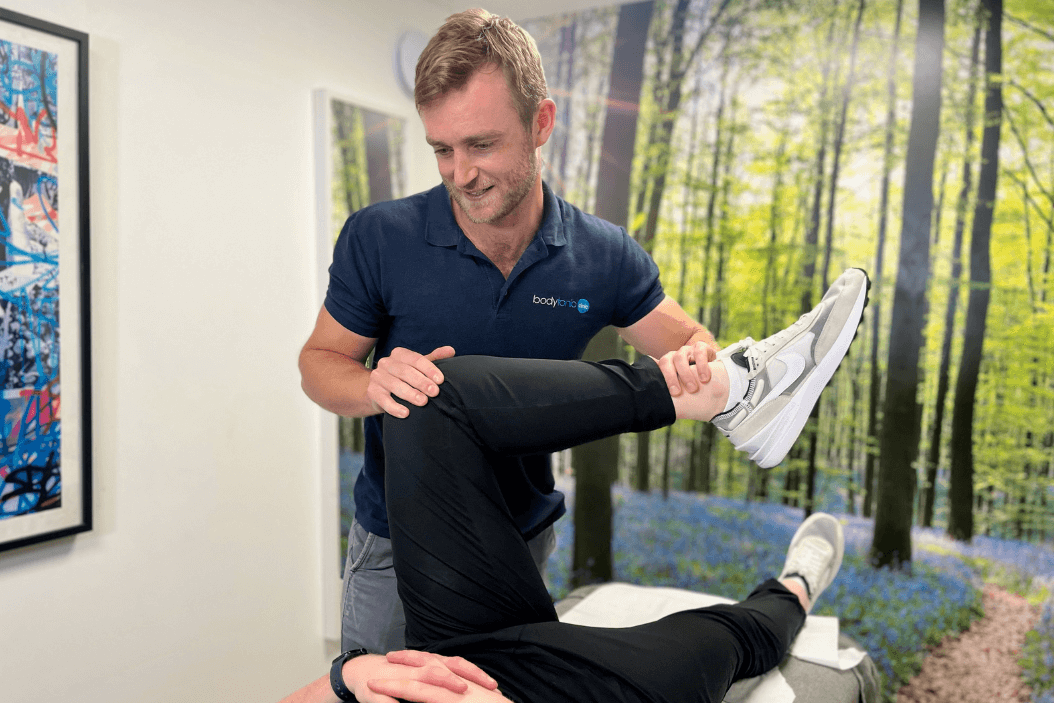 Patient receiving physiotherapy treatment at Bodytonic Clinic in London, Canada Water SE16 and Stratford E15 E20